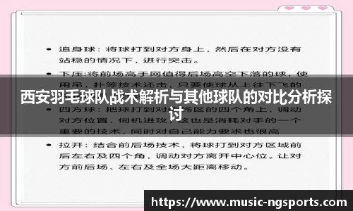 西安羽毛球队战术解析与其他球队的对比分析探讨